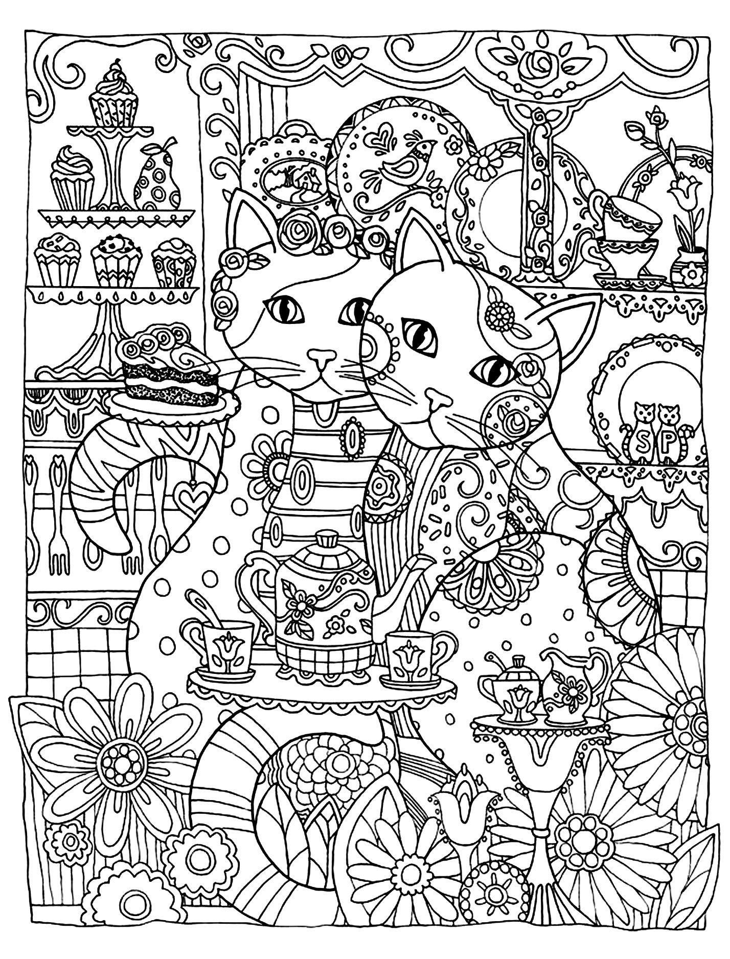 1428x1877 Cute Coloring Pages For Adults Sharry Me Inside