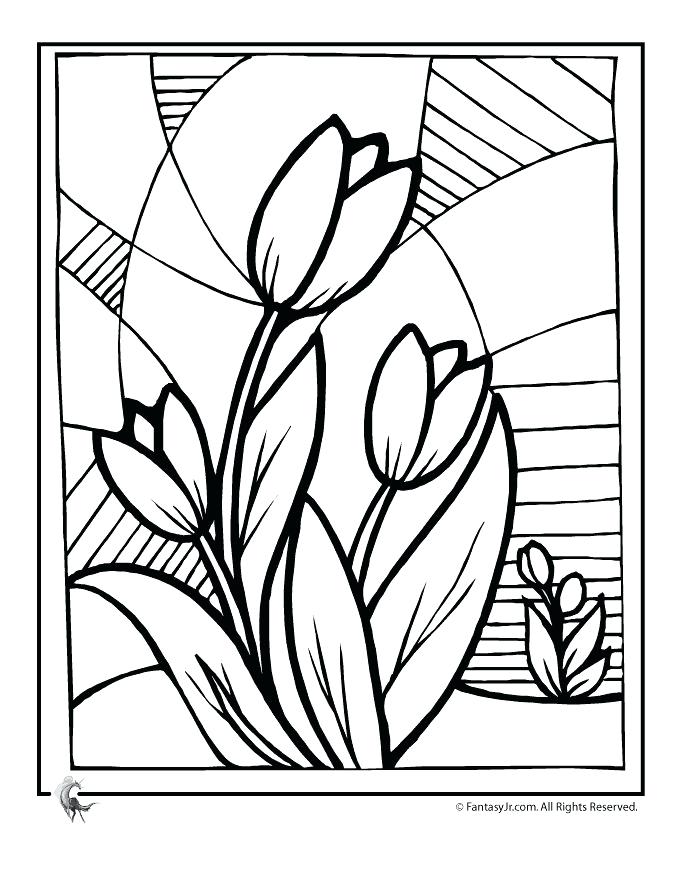 680x880 Cute Flower Coloring Pages Spring Free Sunflower First Day Of F