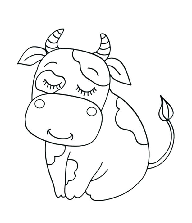 618x718 Baby Cow Coloring Pages Impair.co