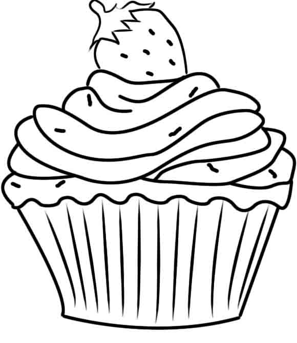 580x669 Cupcake Colouring Sheets Cute Cupcake Coloring Sheets Color Bros