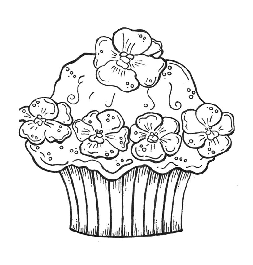 818x855 Cupcakes Printable Coloring Pages 30 Coloring Pages Of Cakes