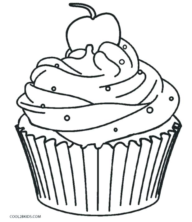 618x717 Cupcake Color Picture Kids Coloring Cute Cupcake Coloring Page