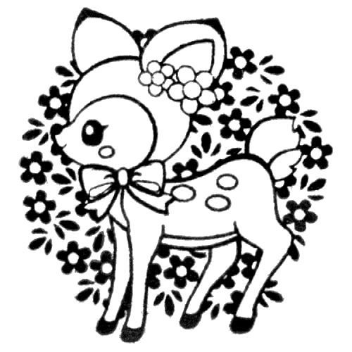 Cute Deer Coloring Pages