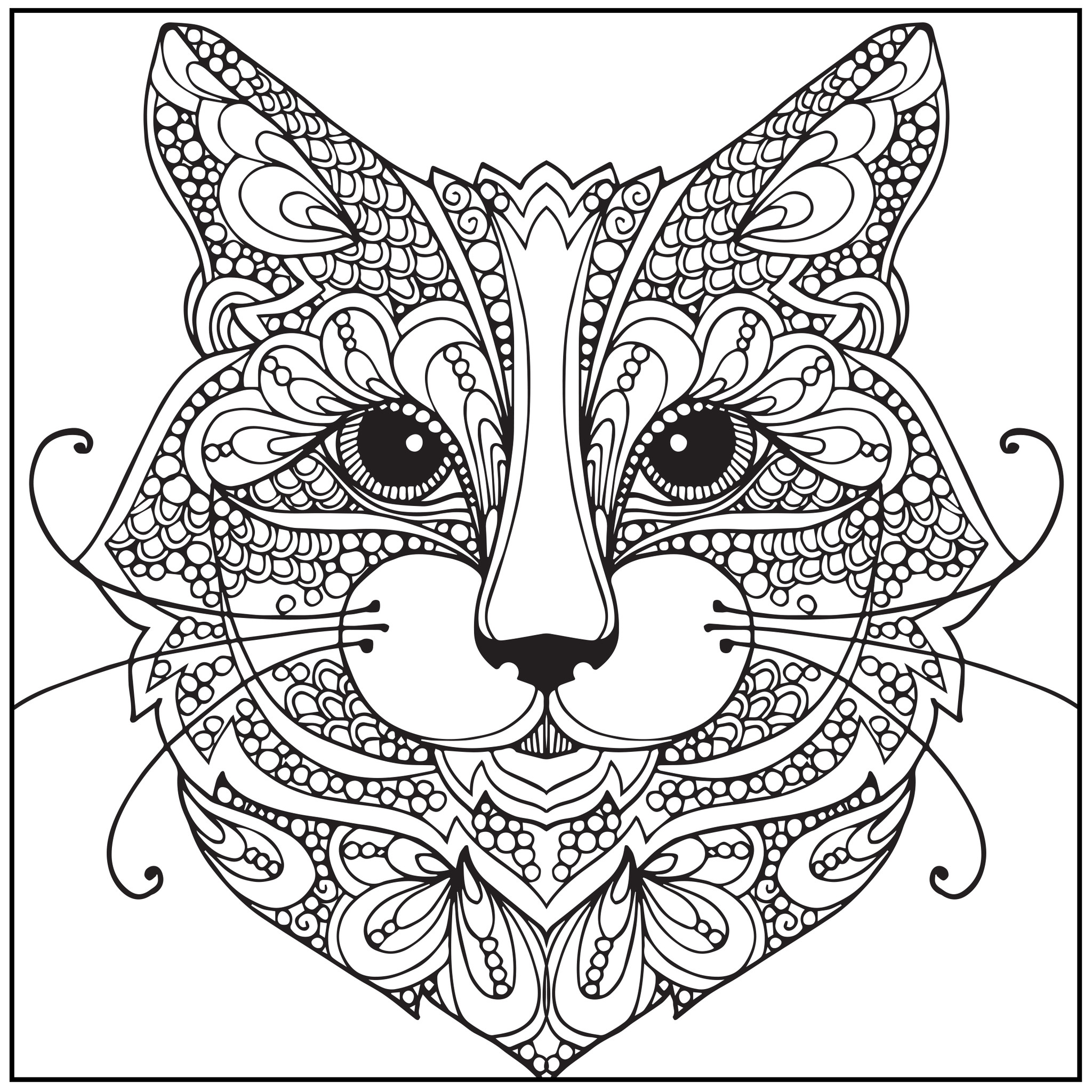 2048x2048 Plush Design Cute Coloring Pages For Adults Relaxing Coloringsuite
