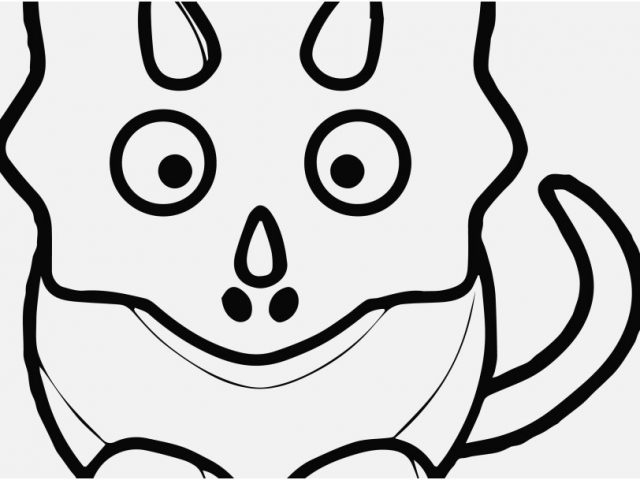640x480 Dino Coloring Pages Pics Cute Dinosaur Black And White Baby Blue