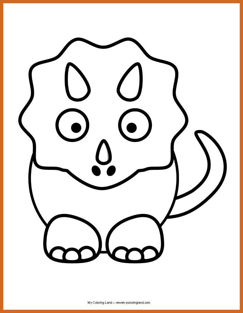 838x1078 Shocking Http Co Cute Dinosaur Coloring Pages For Kids Simple