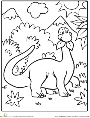 301x391 Dinosaur Coloring Pages Preschool Collection