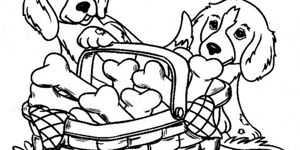 1048x524 Cute Dog Colouring Pages 859715 Coloring Pages For Free 2015