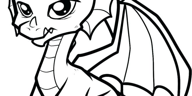 660x330 Baby Dragon Coloring Pages Cute Dragon Coloring Pages By Baby
