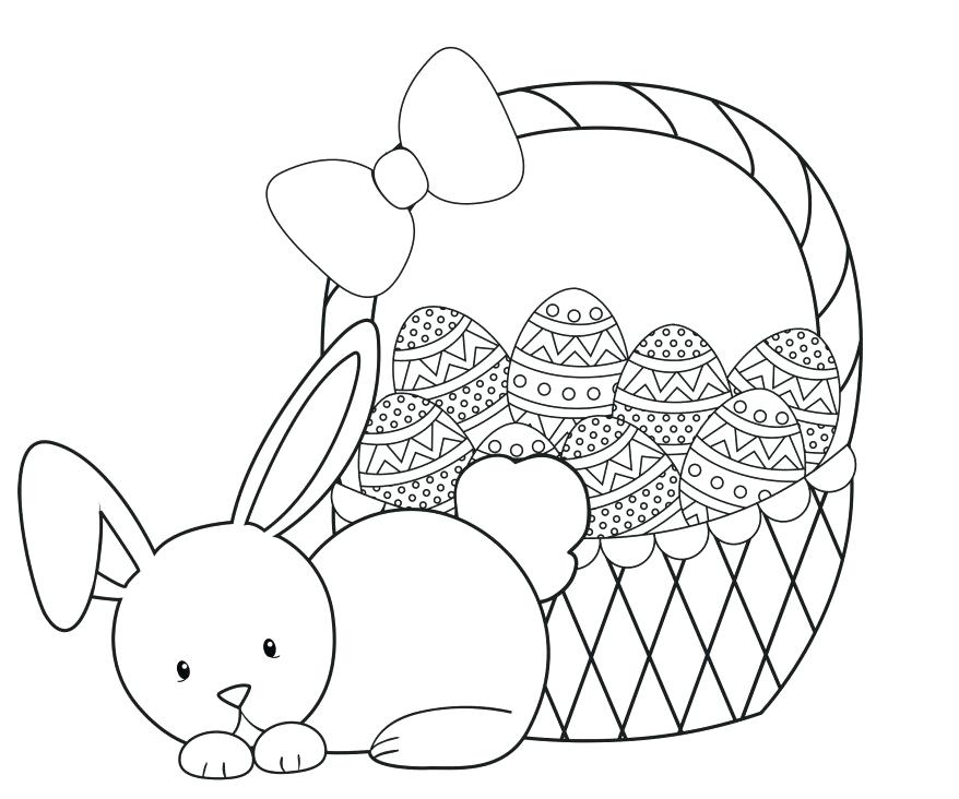 878x732 Easter Bunny Coloring Pages Awesome Cute Easter Coloring Pages
