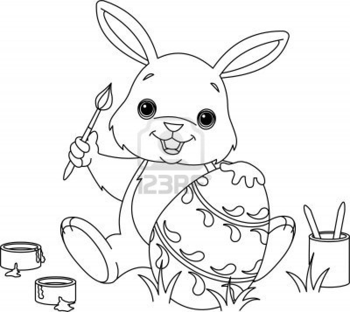 1200x1071 Easter Bunny Coloring Page Pages Captivating To Print Ribsvigyapan