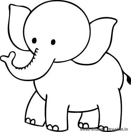 421x425 Pics For Gt Coloring Pages Elephant Card Ideas Busy