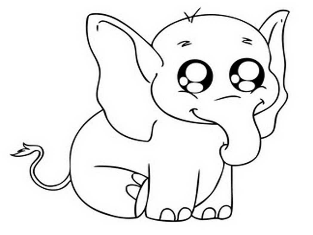1048x786 Baby Elephant Coloring Pages To Download And Print For Free