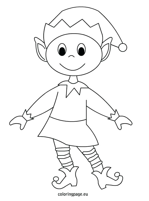 595x804 Cute Elf Coloring Pages Elf Coloring Elf Coloring Page Cute Elf