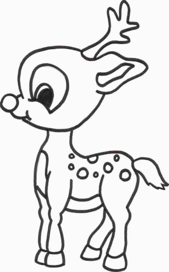 560x900 Cute Little Elf Chirstmas Coloring Page