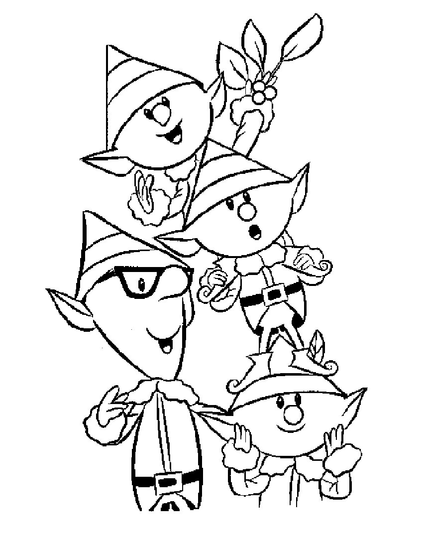 850x1100 Cute Coloring Pages Of Elves Bgcentrum