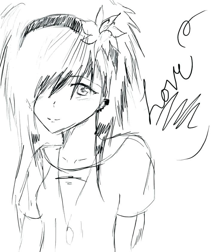 736x841 Emo Girl Coloring Pages Printable Flower Coloring Sheets Cute