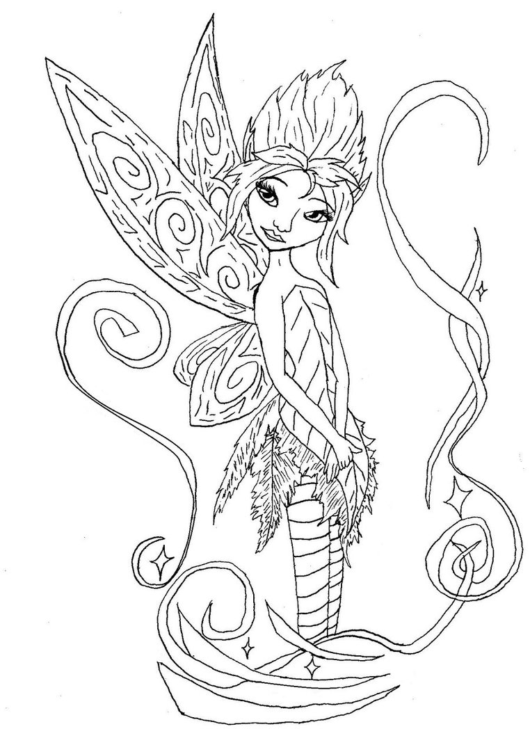 762x1048 Free Fairy Coloring Pages