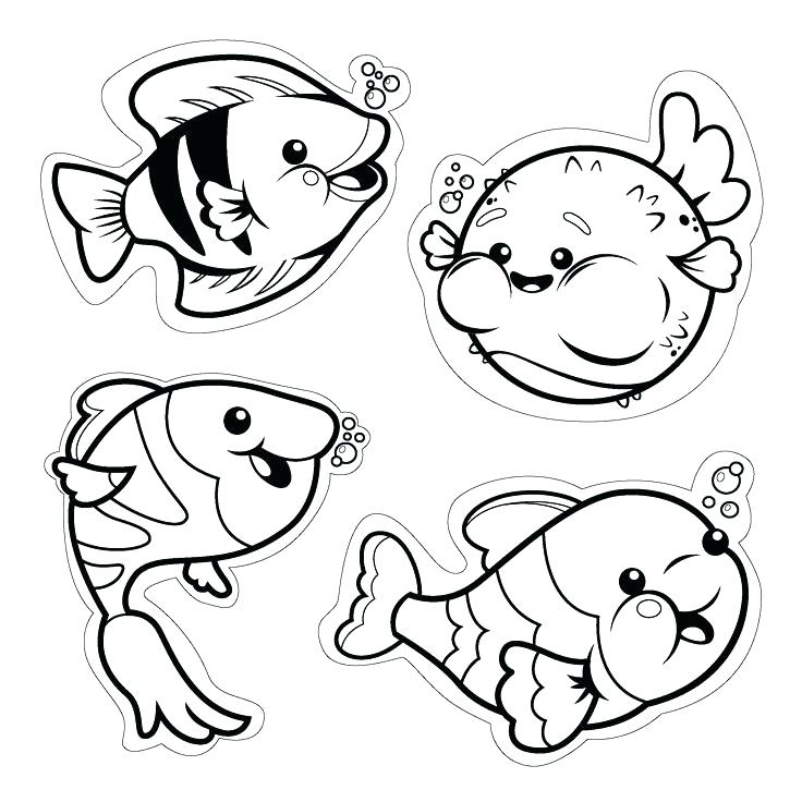 736x736 Small Fish Coloring Pages Cute Fish Coloring Pages Cute Fish