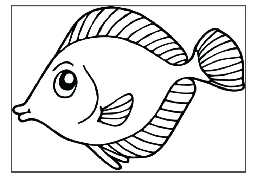 845x592 Ocean Fish Coloring Pages