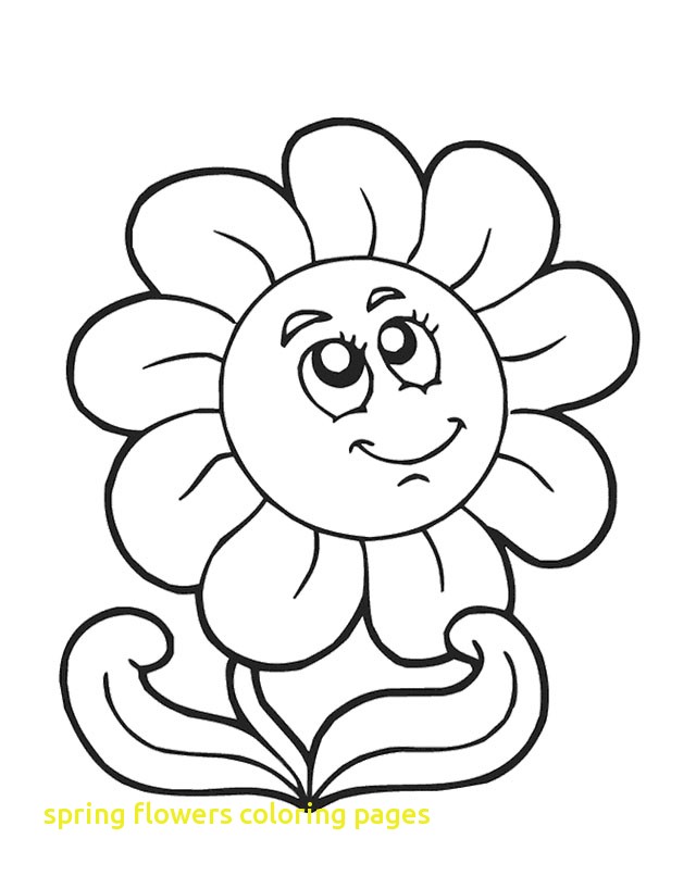 640x806 Spring Flowers Coloring Pages With 31 Cute Flower Coloring Pages