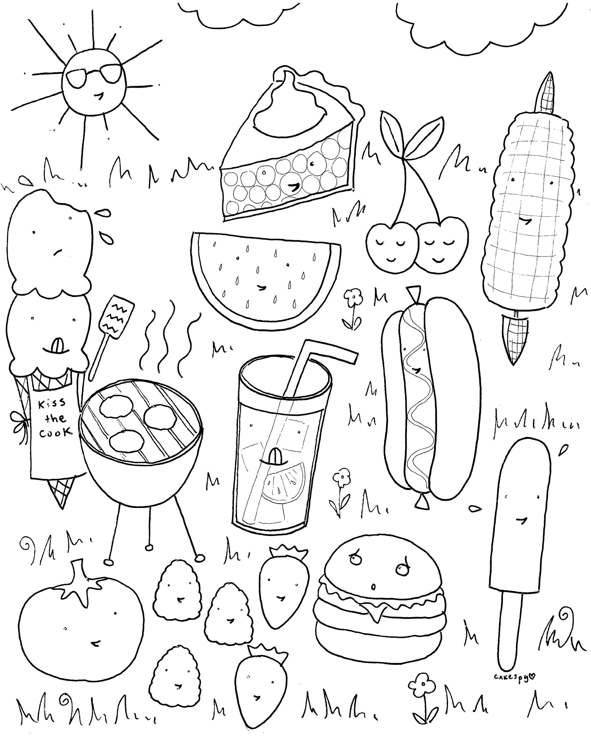 2000x2500 Coloring Pages Of Kawaii Food Best Of Cute Kawaii Food Coloring
