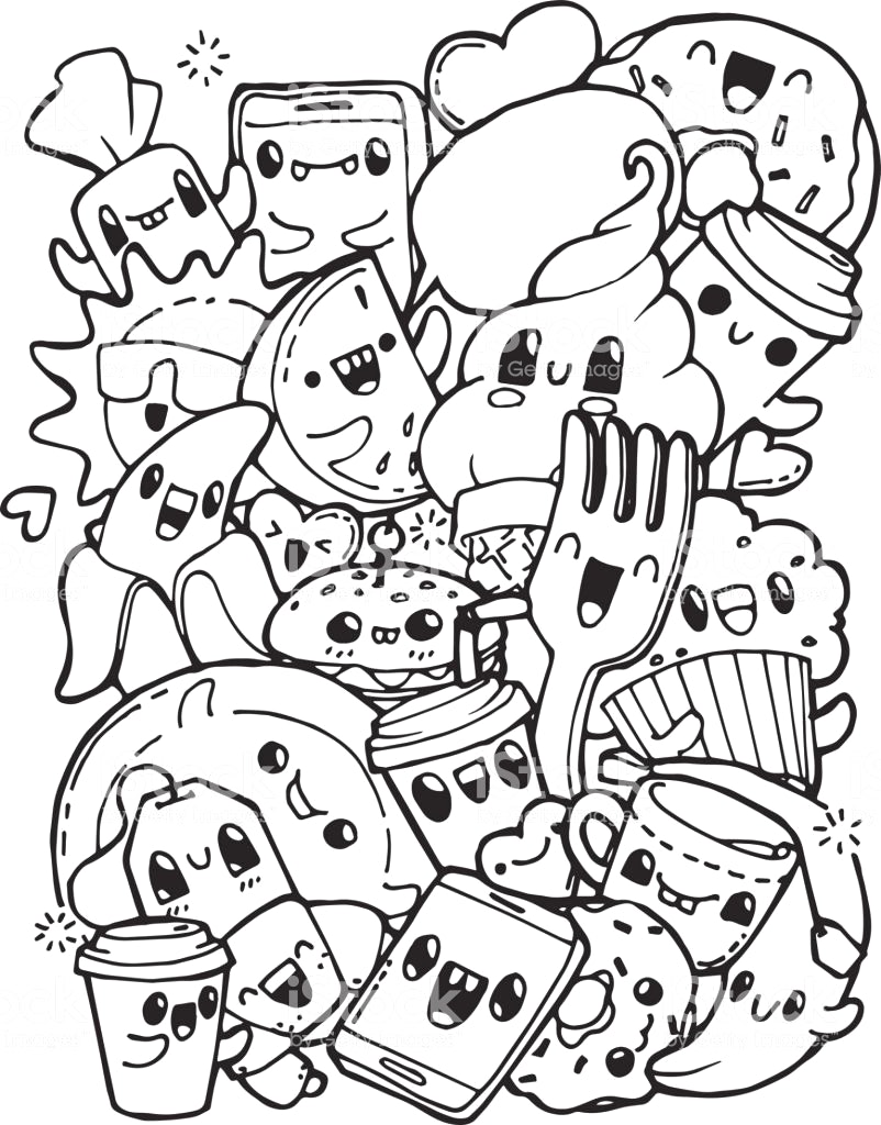 802x1024 Food Coloring Pages Cute Zimeon Me Lively With Coloring Pages