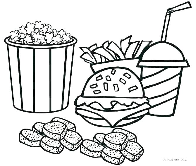 670x568 Printable Cute Food Coloring Pages Free To Print Junk Printab