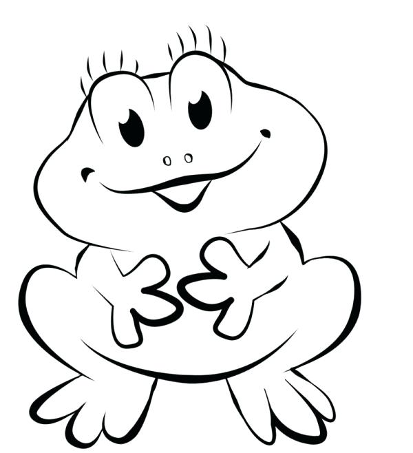 600x658 Cute Frog Coloring Pages Best Coloring Sheets Ever