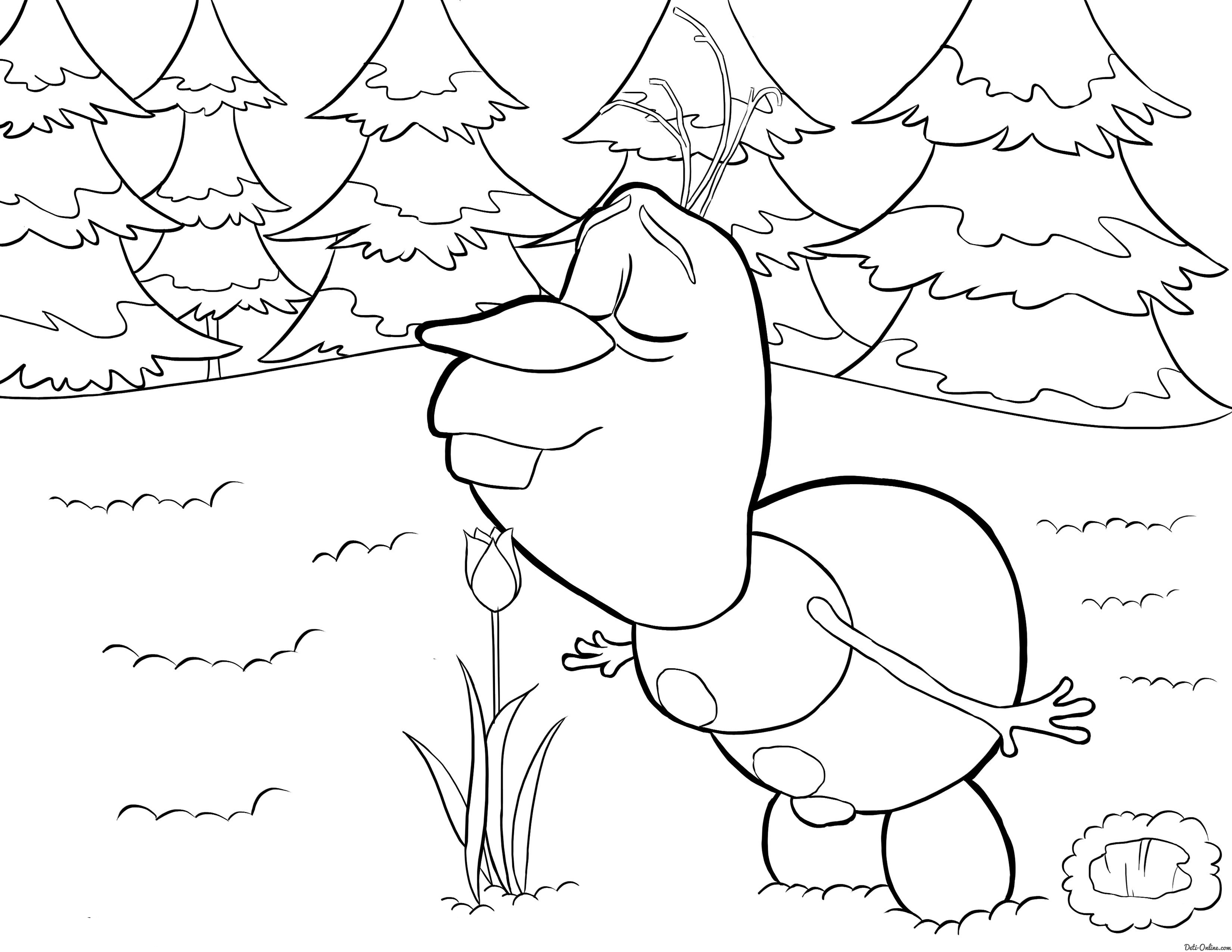 2588x2000 Frozen Coloring Pages, Animated Film Characters Elsa, Anna, Print