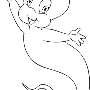 300x300 Cute And Funny Casper The Friendly Ghost Coloring Pages Batch