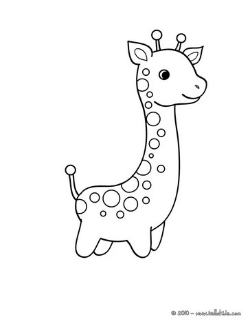 364x470 Cute Giraffe Coloring Pages