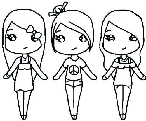 500x413 Best Friend Coloring Pages Best Friend Coloring Pages Cute Girl