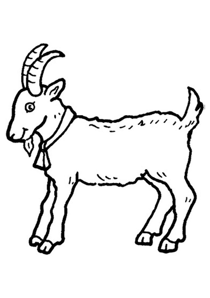826x1169 Cute Goat Coloring Sheets For Kids Free Coloring Pages