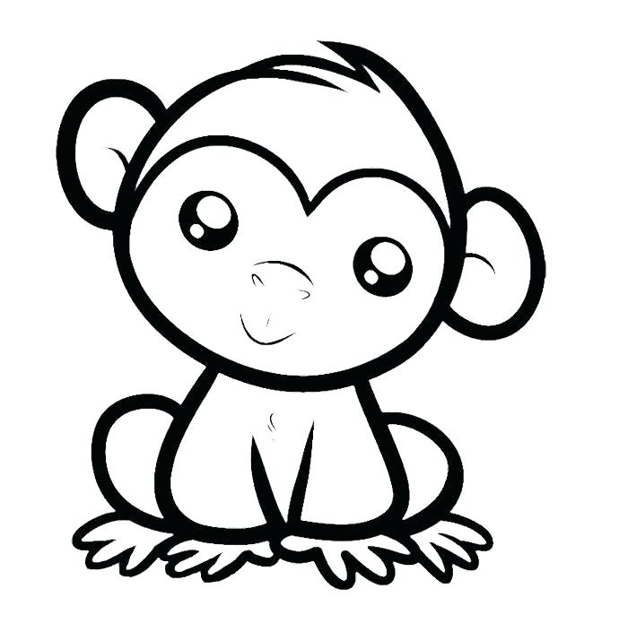 690x705 Cute Gorilla Coloring Pages Gorilla Coloring Pages Gorilla