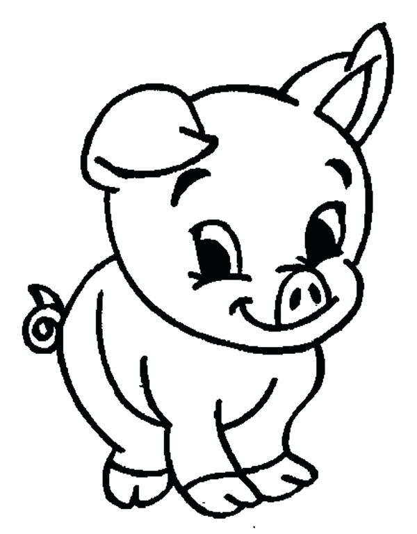 Cute Guinea Pig Coloring Pages