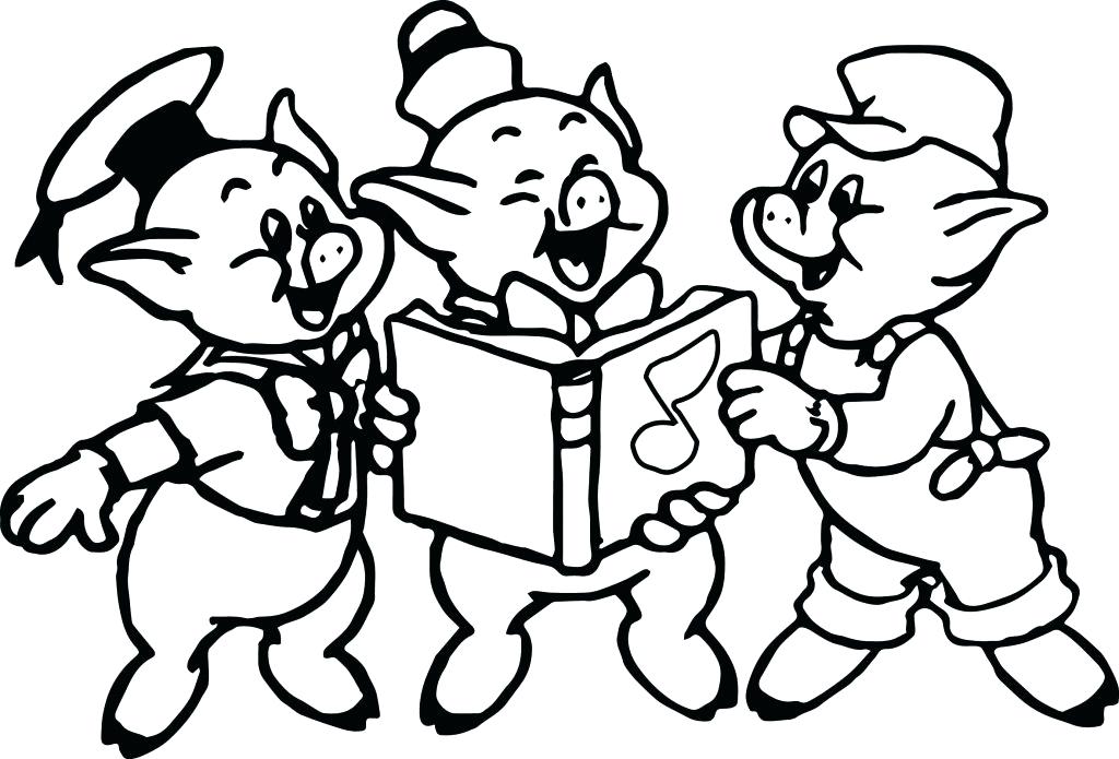 1024x695 Three Little Pigs Coloring Pages Three Little Pigs Coloring Pages