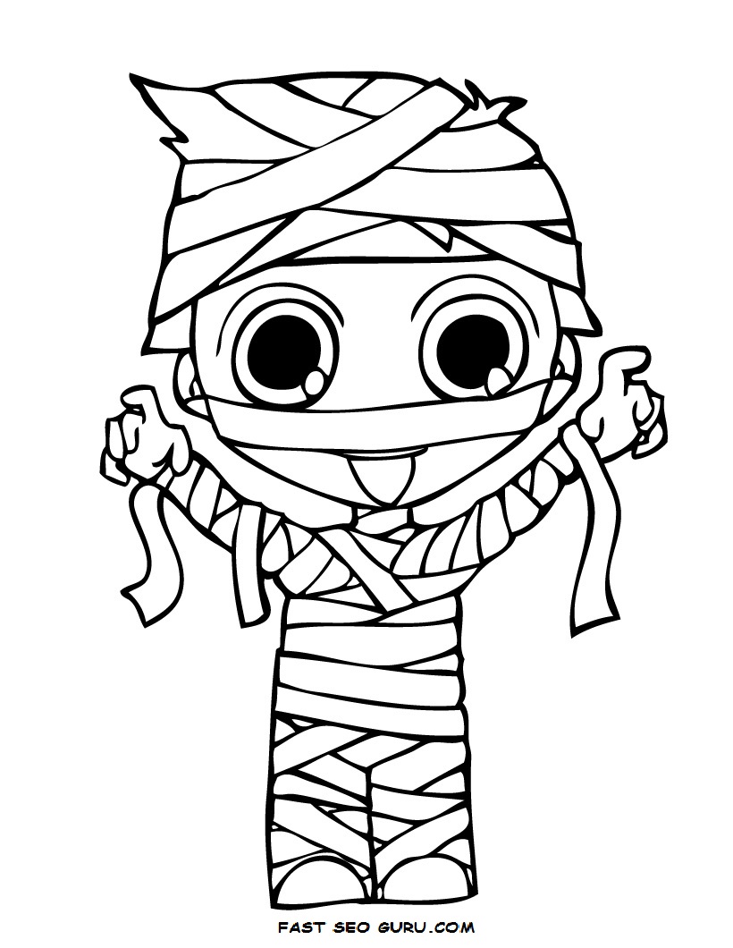 820x1060 Cute Halloween Coloring Pages