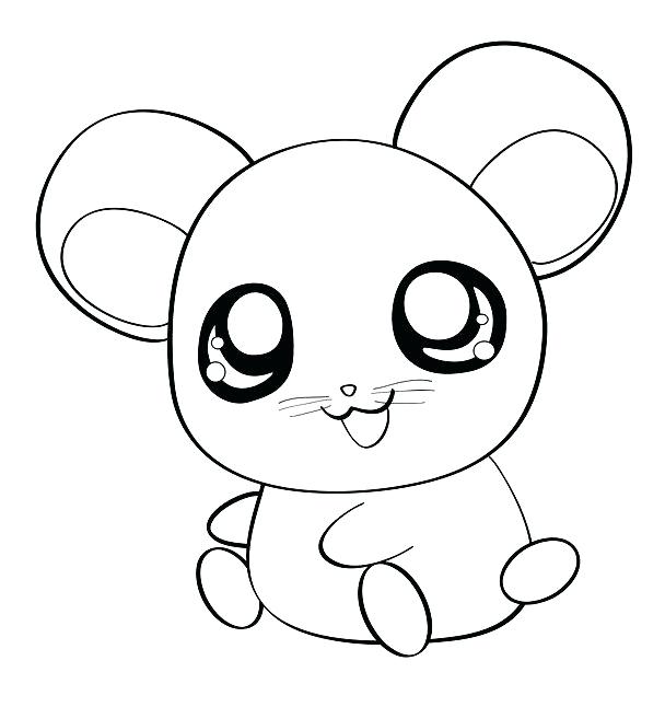 Cute Hamster Coloring Pages