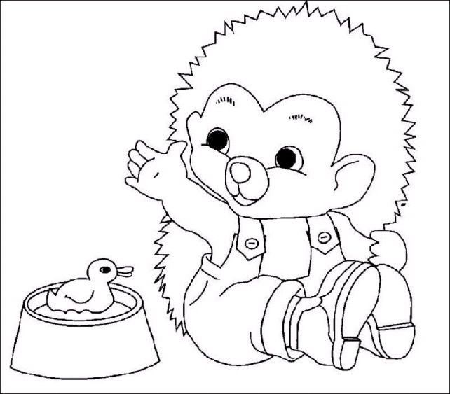 642x563 Print Egels Kleurplaat Hedgehogs Hedgehogs