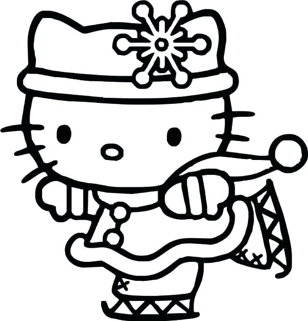 600x624 Cute Kitty Coloring Pages Cute Hello Kitty Coloring Pages