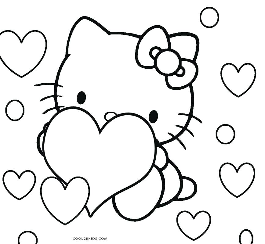 868x800 Hello Kitty Coloring Page Hello Kitty Color Pages Cute Kitty Cat