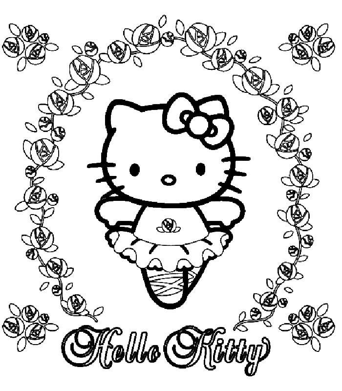 700x800 Hello Kitty Coloring Pages St Patricks Day Ballerina Hello Kitty