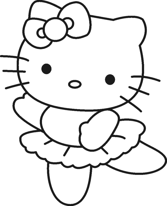 700x860 Hello Kitty Was Wearing A Cute Costume Coloring Page