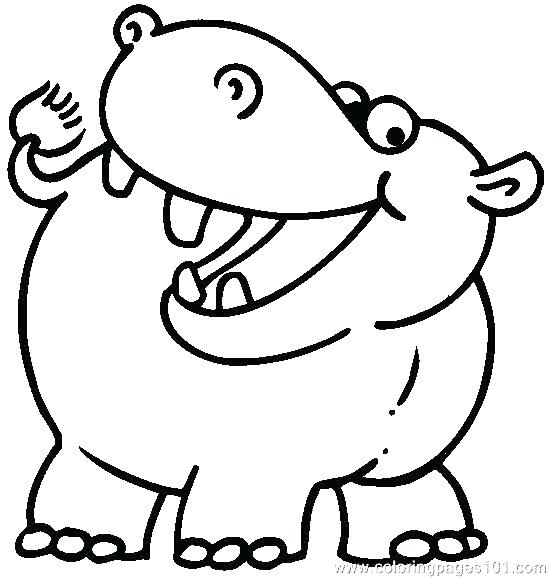 550x578 Hippo Coloring Pages Baby Hippo Coloring Pages Hippo Coloring