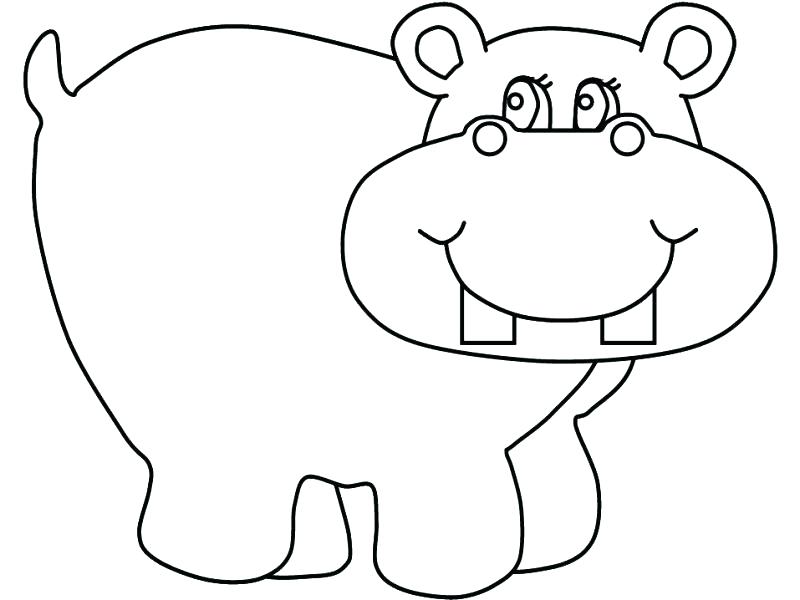 800x600 Hippo Coloring Pages Cute Hippo Coloring Pages Animal Hungry Hippo