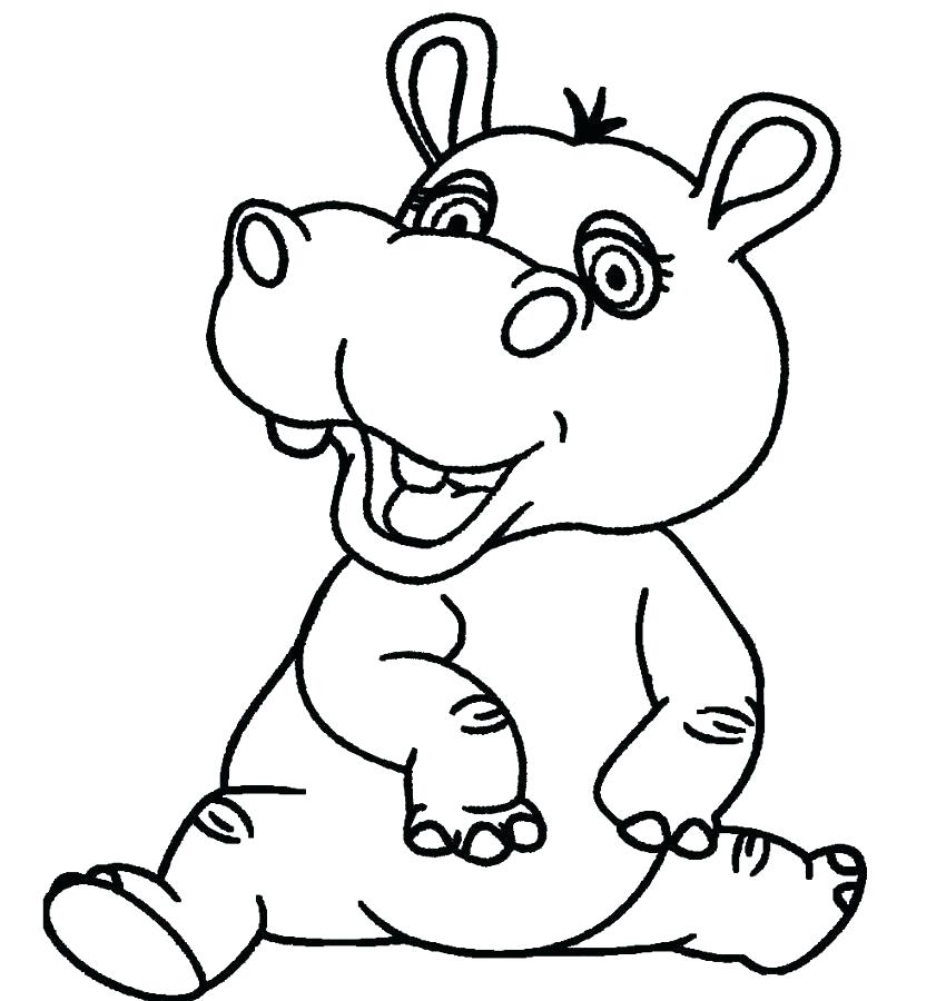 850x900 Hippopotamus Coloring Page Top Rated Hippo Coloring Pages Pictures