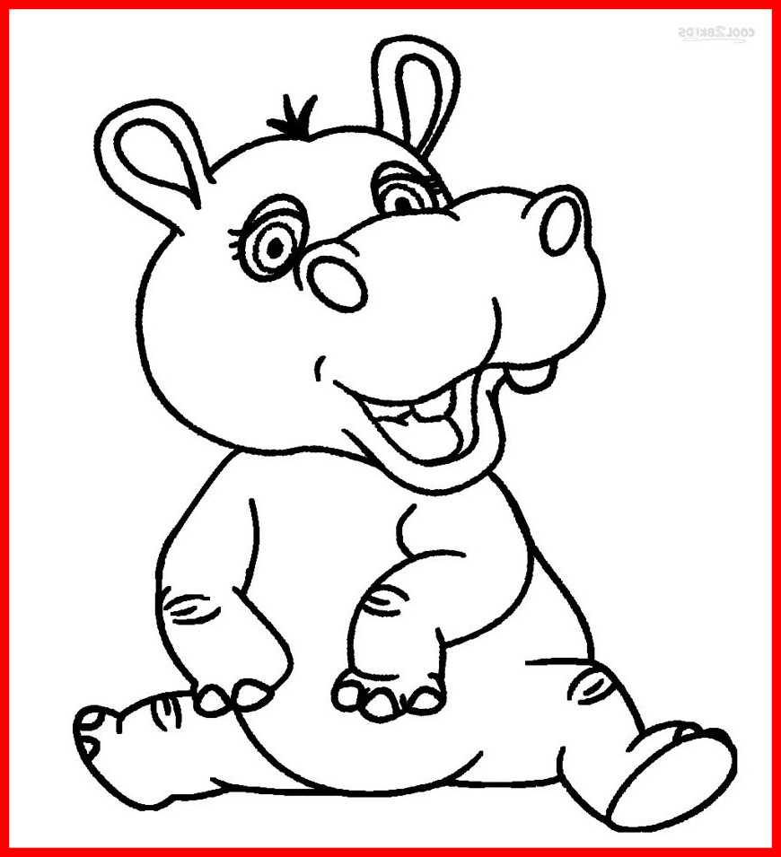 870x955 Unbelievable Hippopotamus Coloring Page Pics Of Hippo Trend