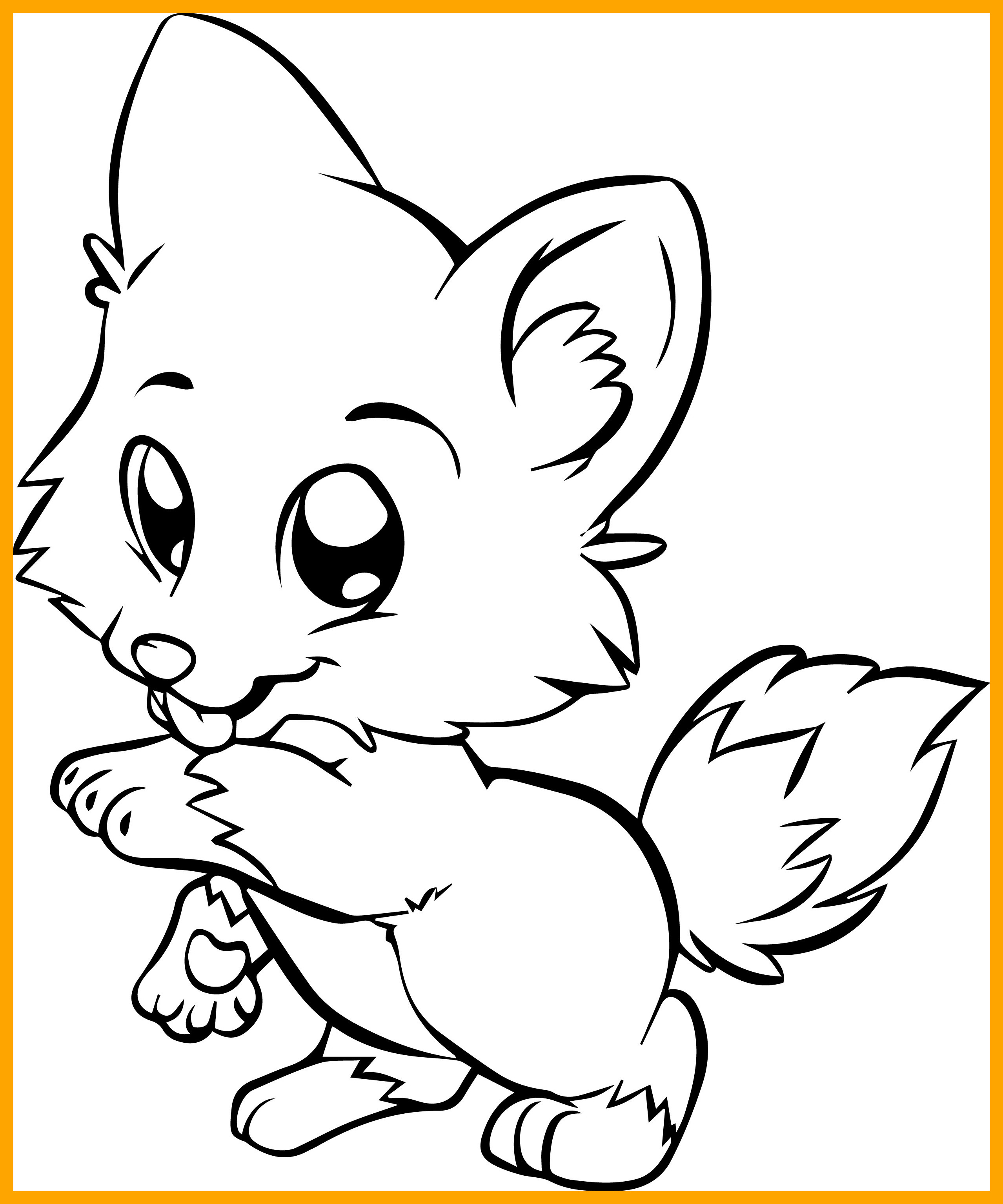 Cute Husky Coloring Pages