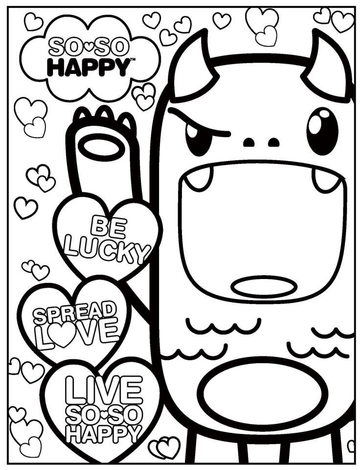 742x960 Kawaii Coloring Color Cute Kawaii Easy For Coloring